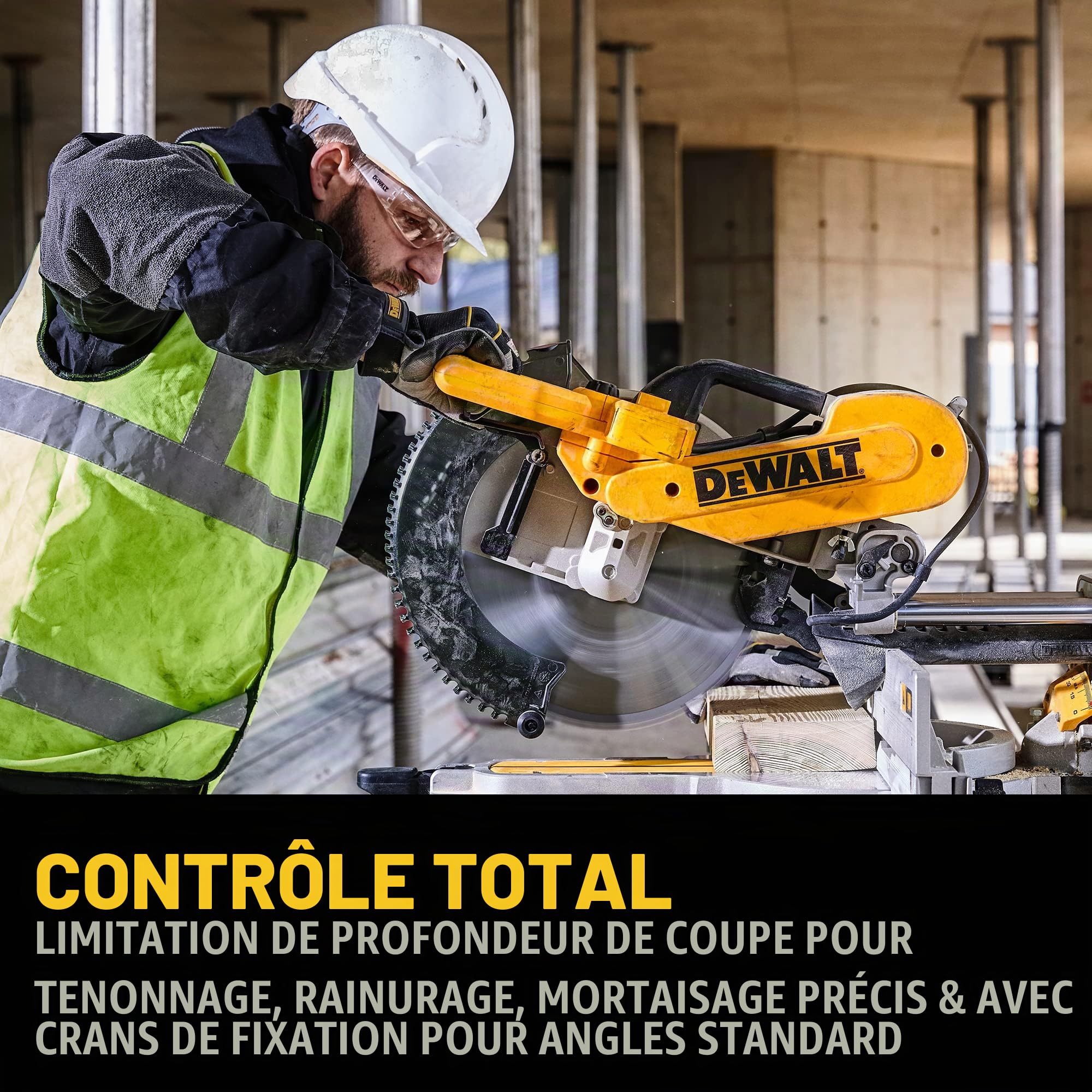 DeWalt DWS780-QS Scie A Onglets Radiale 1675W 305mm