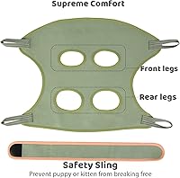 Vista 14 de Guzekier Arnés de hamaca de aseo para perros y gatos para perros, arnés para perros para aseo, bolsa de sujeción para hamaca para perros