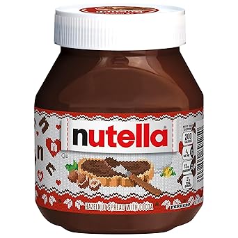 Nutella Hazelnut Spread With Cocoa For Breakfast, 26.5 Oz Jar, Holiday Baking And Desserts - packaging may vary