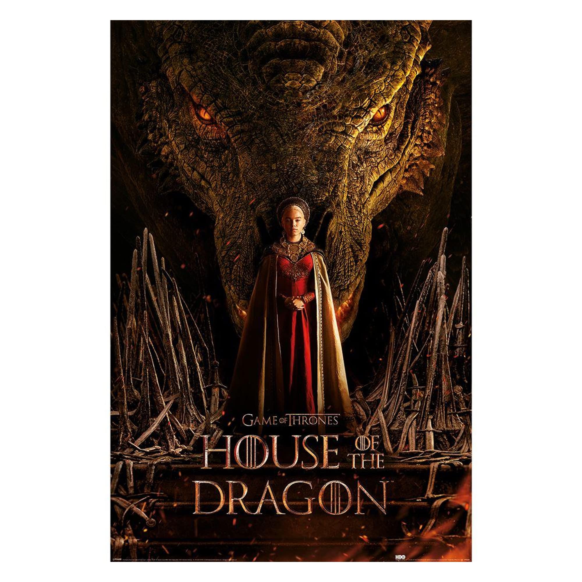 House Of The Dragon Large Poster 61x91.5 cm | 24x36 inch New Movie Throne