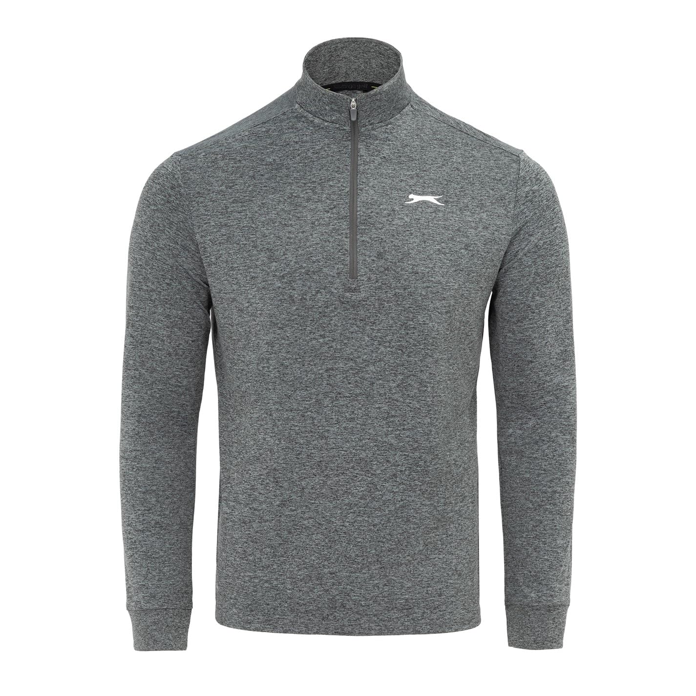 Slazenger Men's Charcoal Zip Pullover Top