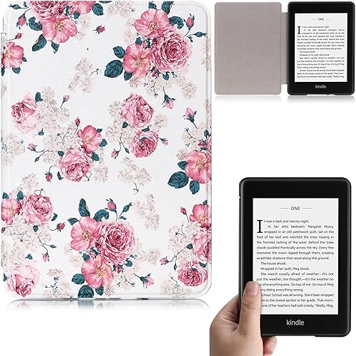 Miniatura 9 de Funda para Kindle Paperwhite de 6 pulgadas (10ª generación, versión 2018), funda inteligente de piel sintética ligera y delgada con apagado