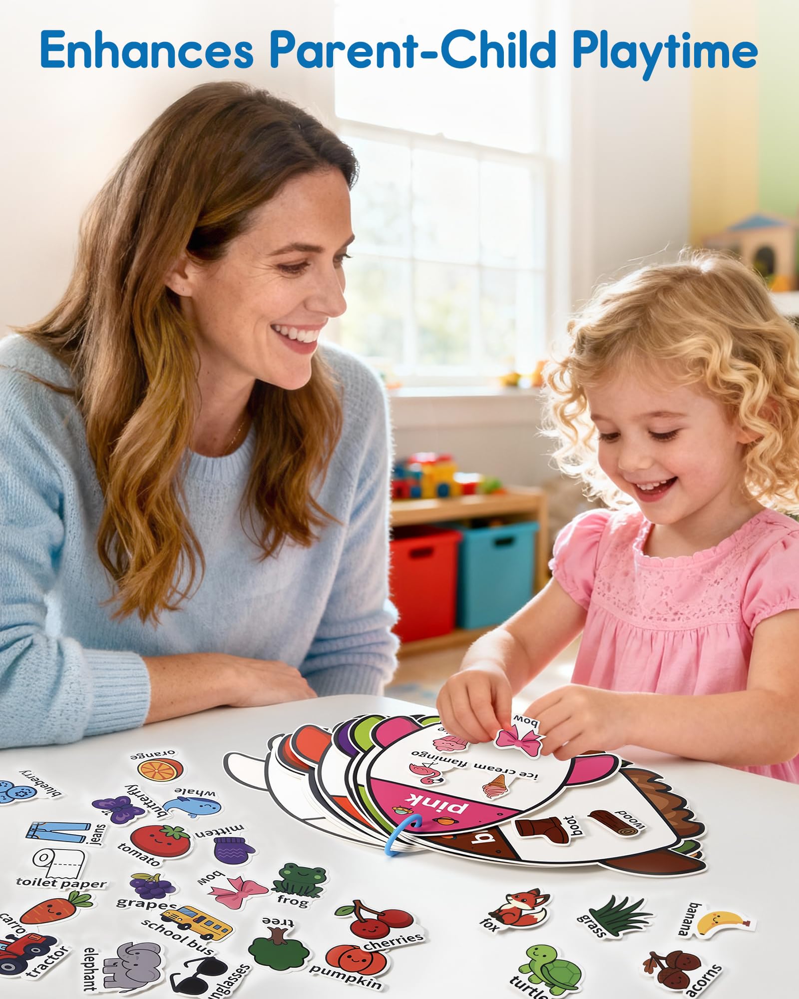 Montessori Busy Book Coloring Toys per bambini di 3 anni, attività di apprendimento prescolare e giocattoli educativi, libro tranquillo per bambini con abilità motorie sensoriali giochi di