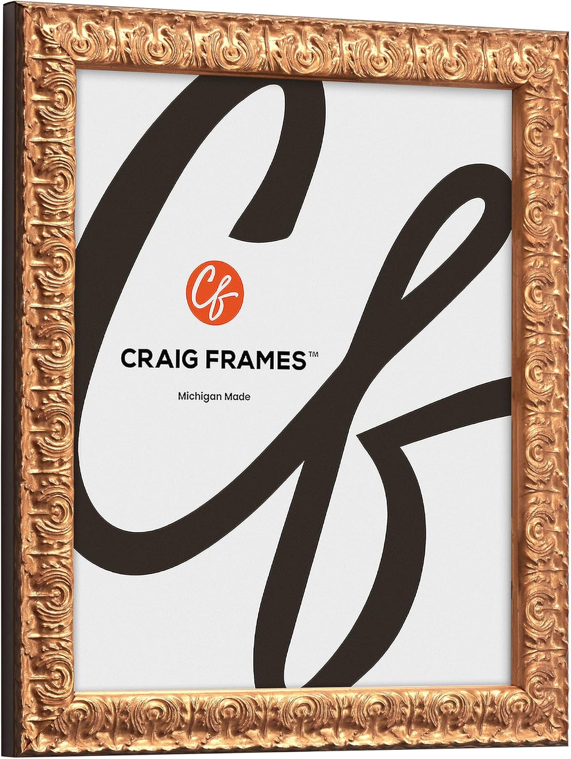 Craig Frames 24x36 Picture Frame – Ornate Gold Versailles Style 11239, 1 Inch Wide Wood Moulding, Acrylic Front, Backing, and hanging hardware – Vintage Decorative Display for Art or Posters