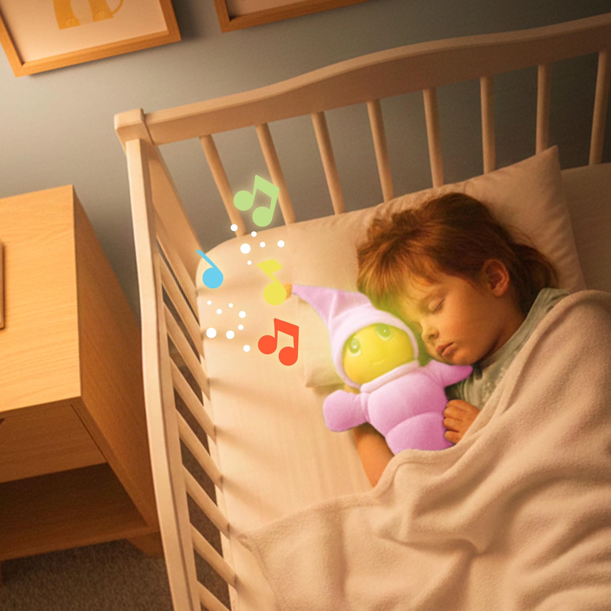 MOLTO | Gusy Luz® Arcoiris Rosa, Luz Quitamiedos Infantil, Muñeco Clásico para Dormir, 2 Nanas para Soñar, Modo Día y Noche, Juguete Bebé Desde 0 Meses — view 2
