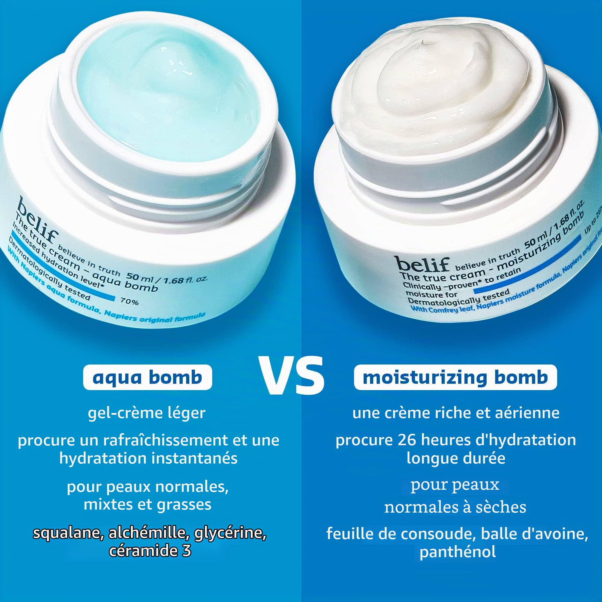 | belif the True Cream Aqua Bomb | Moisturizer for Combination to Oily Skin | Face Cream, Hydration, Clean Beauty