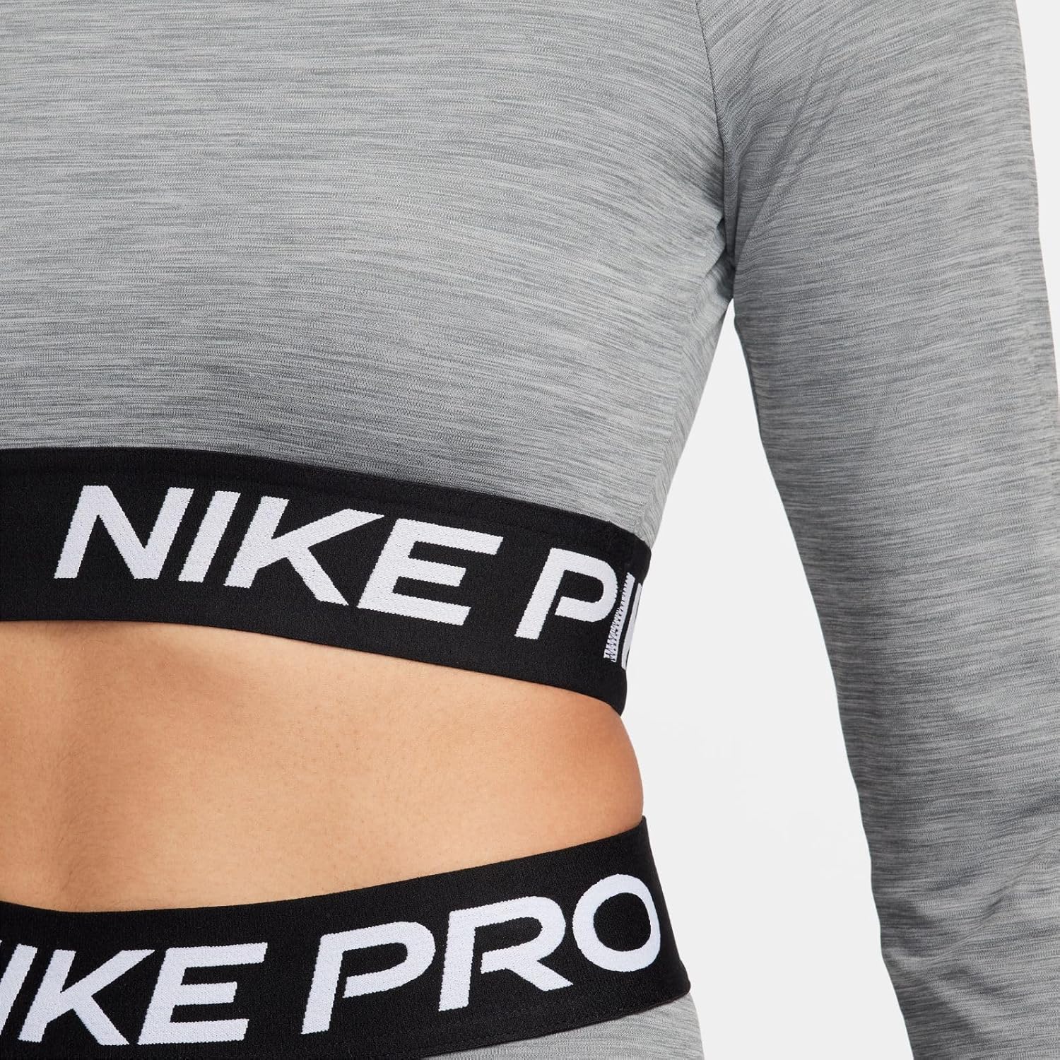 Nike Womens Pro Dri-fit Cropped Long Sleeve Top - Image 5