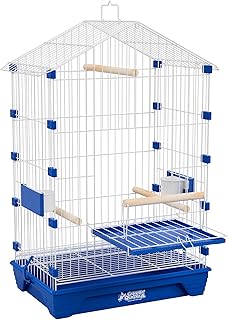Gaiola Grande para Calopsita Aves Mansas com Acessórios (Vermelha)