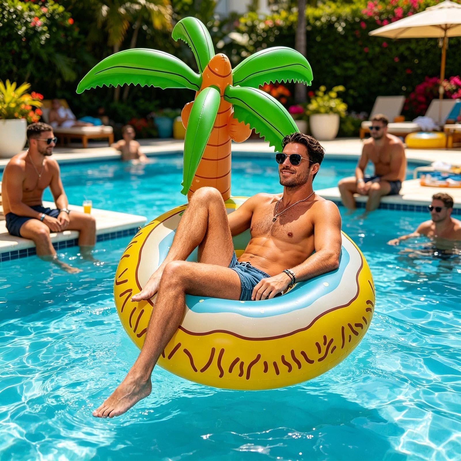 Ciambelle Gonfiabili Divertenti per Adulti Sedia Gonfiabile Galleggiante A | Sedia Galleggiante Da Piscina Per Nuoto Lago Spiaggia Fiume Abbronzatura Acqua Sole