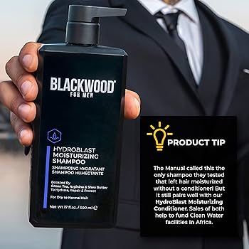 Amazon.com : Blackwood For Men Hydroblast Moisturizing Shampoo
