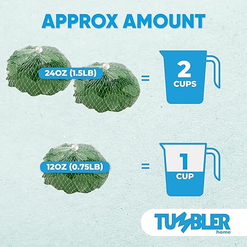 Miniatura 9 de Tumbler Home Cristal de mar para manualidades Decoración de cristal de mar blanco de 12 onzas Lasas marinas perfectas para bricolaje joyas de vidrio