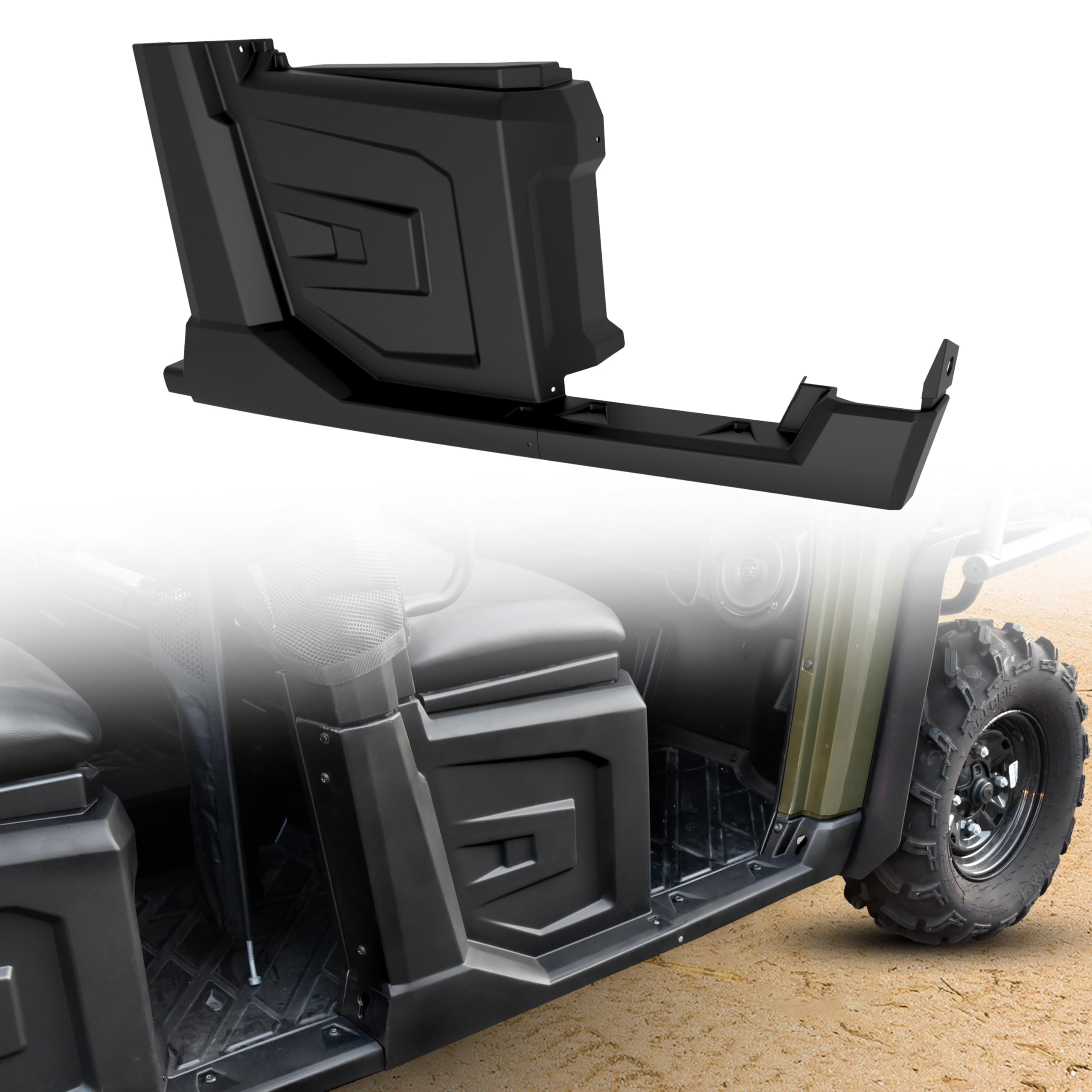 SLORIMOD Right Hand Center Fender with Rocker for Polaris Ranger Crew 570 XP 570 Full-Size/Ranger Crew XP 900/Ranger Crew XP 1000 Diesel 2014-2019 (