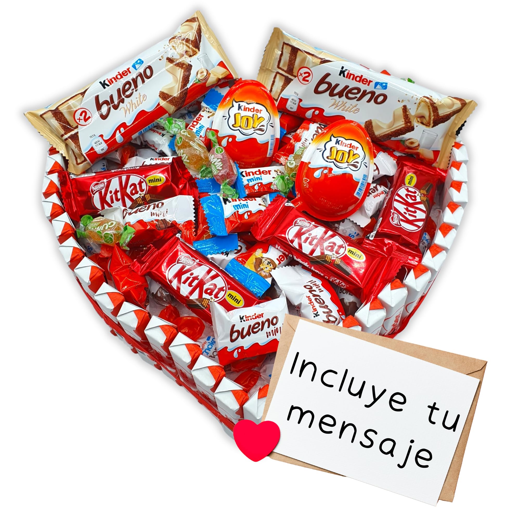 Tarta de Chocolate Kinder + Miniatures - Regalo Ideal para Día de la Madre, San Valentin, Cumpleaños... + de 80 Chocolates Kinder - Tarta de 20 cms [IAMI] — view 11
