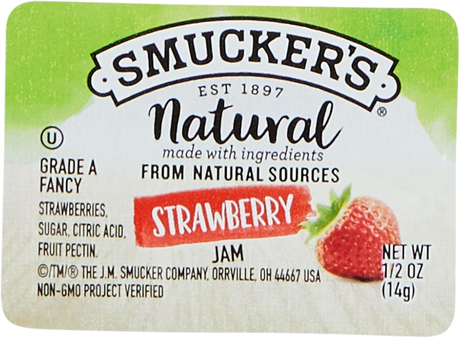 Smucker's Strawberry Jam, 0.5 Ounce (Pack of 200)