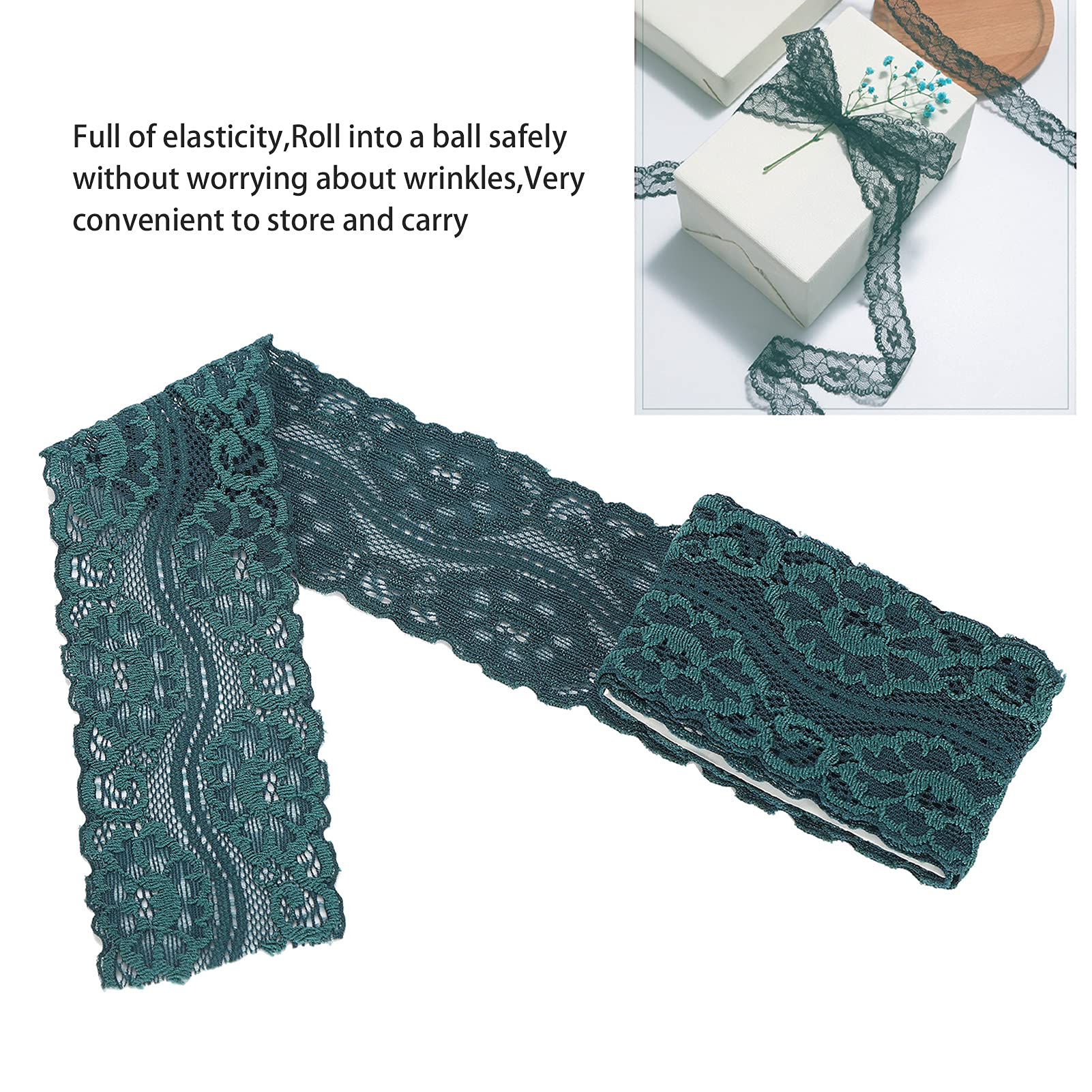 10 Mètres Dentelle 7 Pouces Largeur Ruban Dentelle Fin Lisse