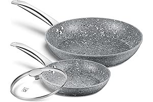 Premium Nonstick Skillets Nonstick with Lids Sets
