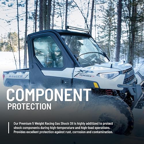 Miniatura 8 de Polaris Aceite de choque de gas Premium Racing de 5 W para amortiguadores reconstruibles Walker Evans en modelos de motos de nieve, rendimiento
