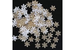 GWHOLE Gold Snowflake Confetti