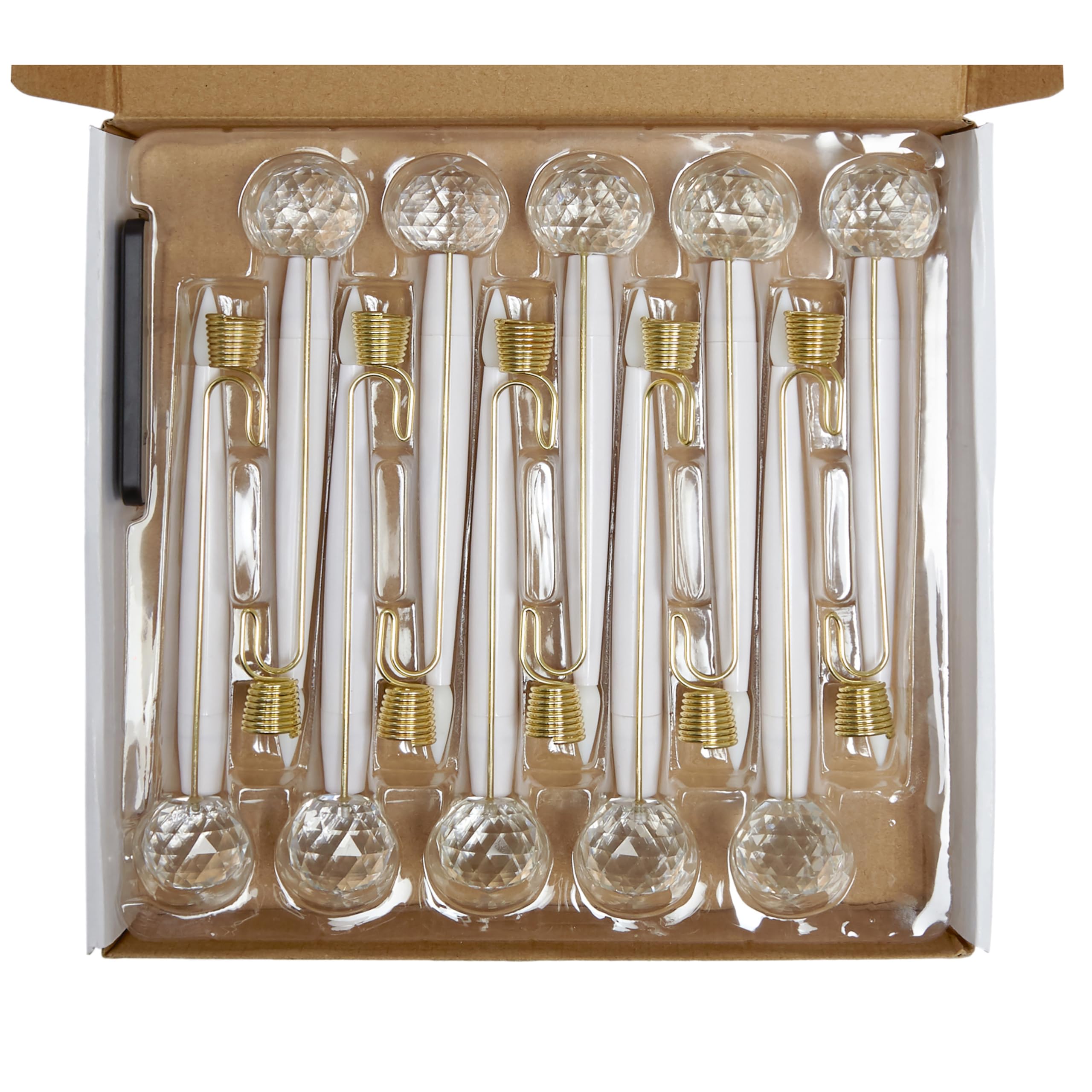 Premier Candele a gravità a batteria, set di 10 candele a LED bianco caldo da appendere con cristalli effetto vetro ponderato, telecomando, uso interno