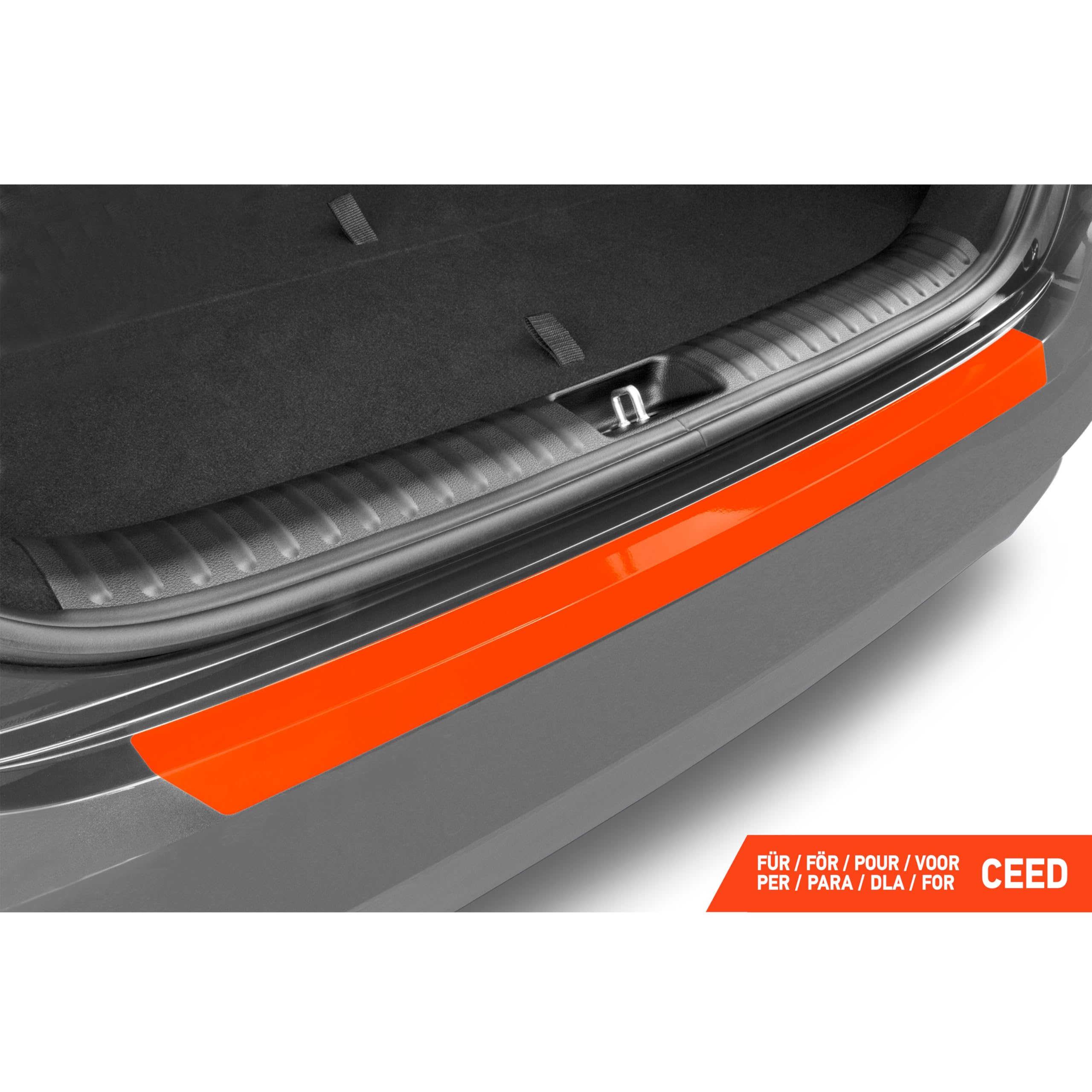 Luxshield Ladekantenschutz Folie für Kia Ceed Sportswagon 3 (III) CD I 2018-2025 - Stoßstangenschutz, Kratzschutz, Lackschutzfolie - Carbon Schwarz