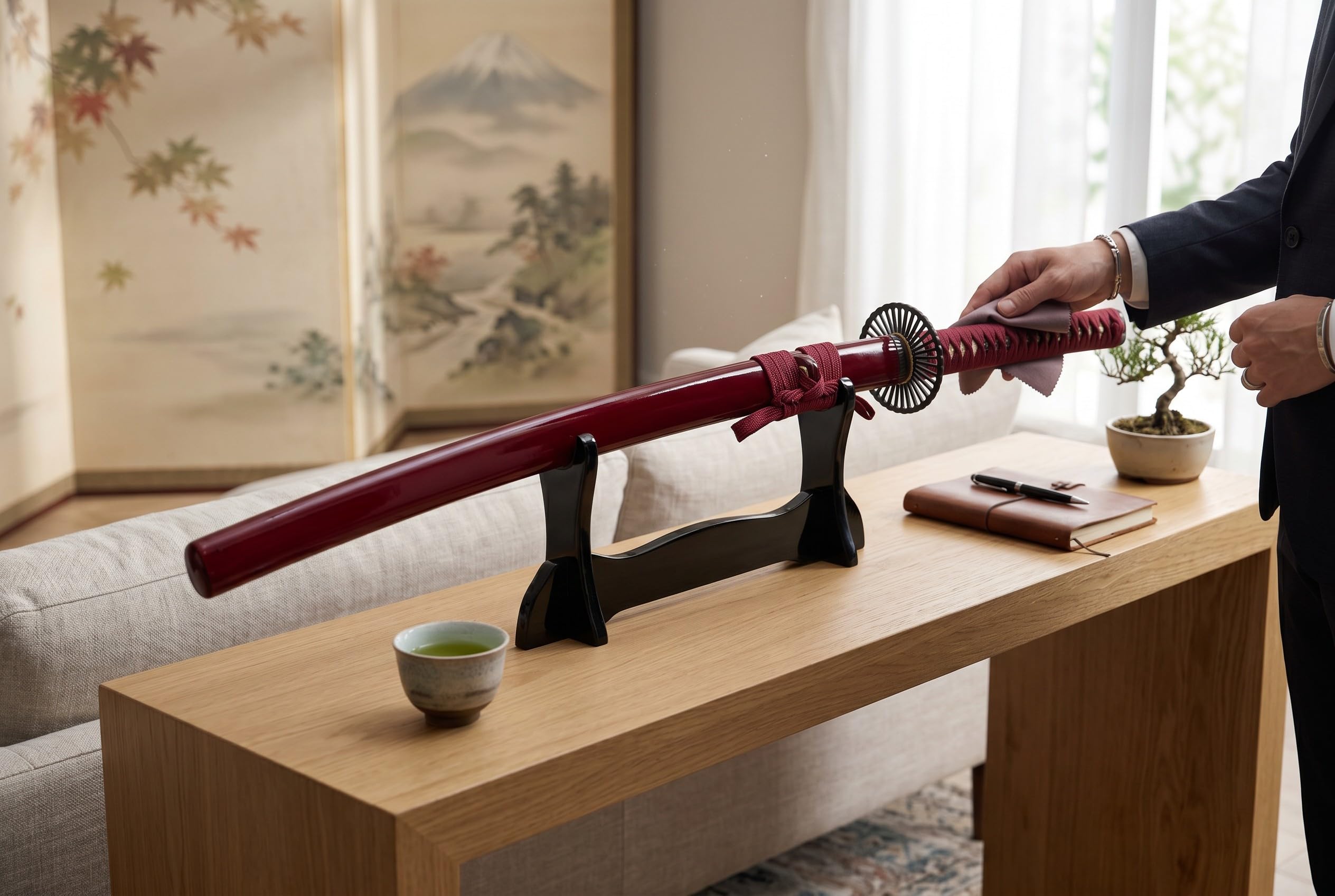 Lange Machete Katana Schwert Gravierte Klinge Scharf Echt Zum Training Metall Stahl 1045 Samurai 100% Handarbeit nur für Erwachsene - 18 Jahre erforderlich DS044