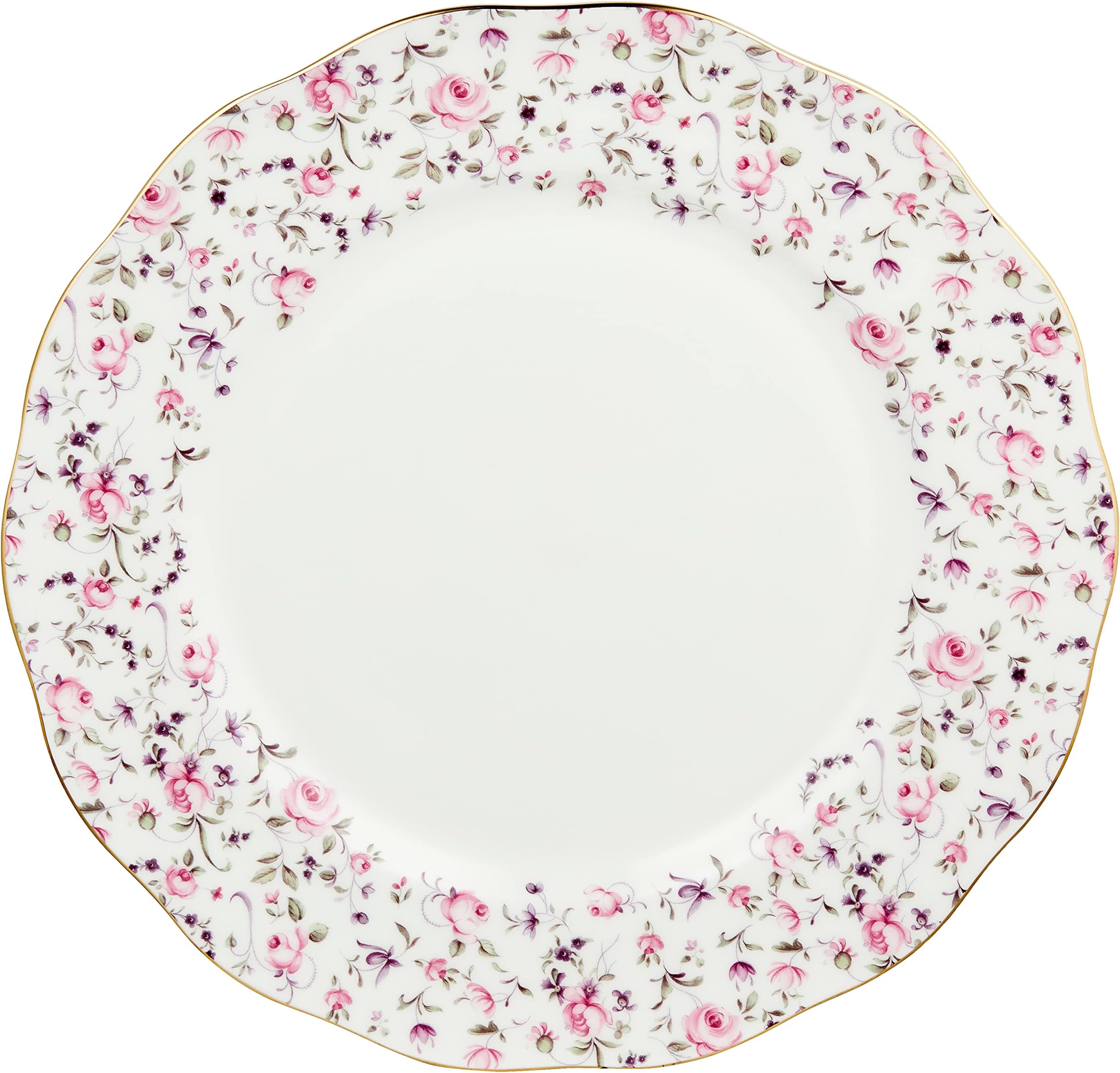 Royal AlbertRose Confetti Dinner Plate, 10.5"