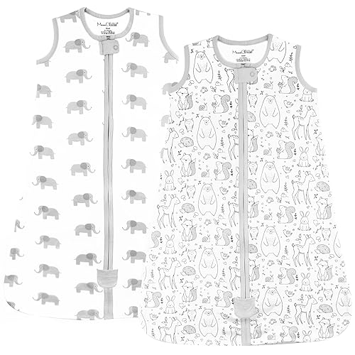 Manta para bebé, para llevar puesta, bolsa de dormir de algodón orgánico, saco de dormir con cremallera de 2 vías