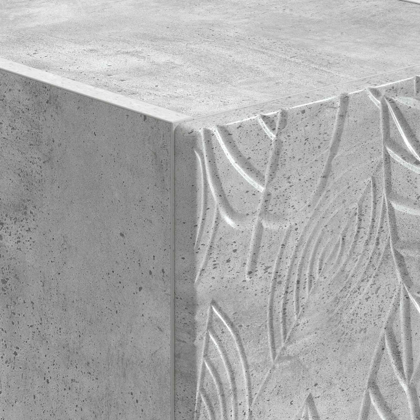 Genérico Mesa auxiliar de pared, 34,5 x 33 x 20 cm, color gris | Con cajón de madera de ingeniería, montaje en pared, para sala de estar o dormitorio, fácil mantenimiento