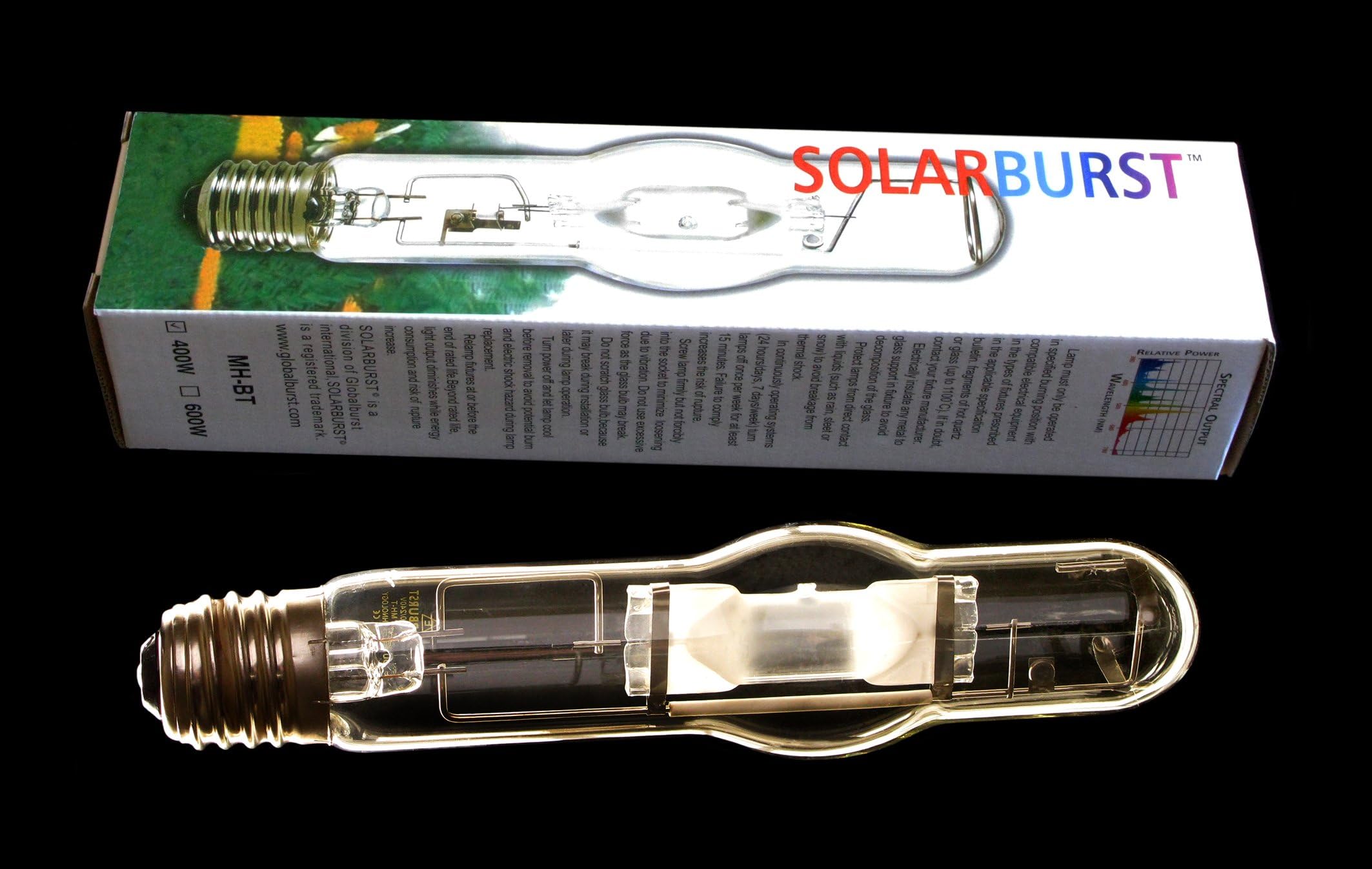 5X 600 watt SOLARBURST Super Metal Halide hydroponic growlight Bulb