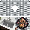 Toovem Sink Protectors for Kitchen Sink 26 x 14, Silicone Kitchen Cistern Mat with Heat Resistant Flexible Stable for Bottom of Farmhouse Stainless Steel Porcelain Cistern
