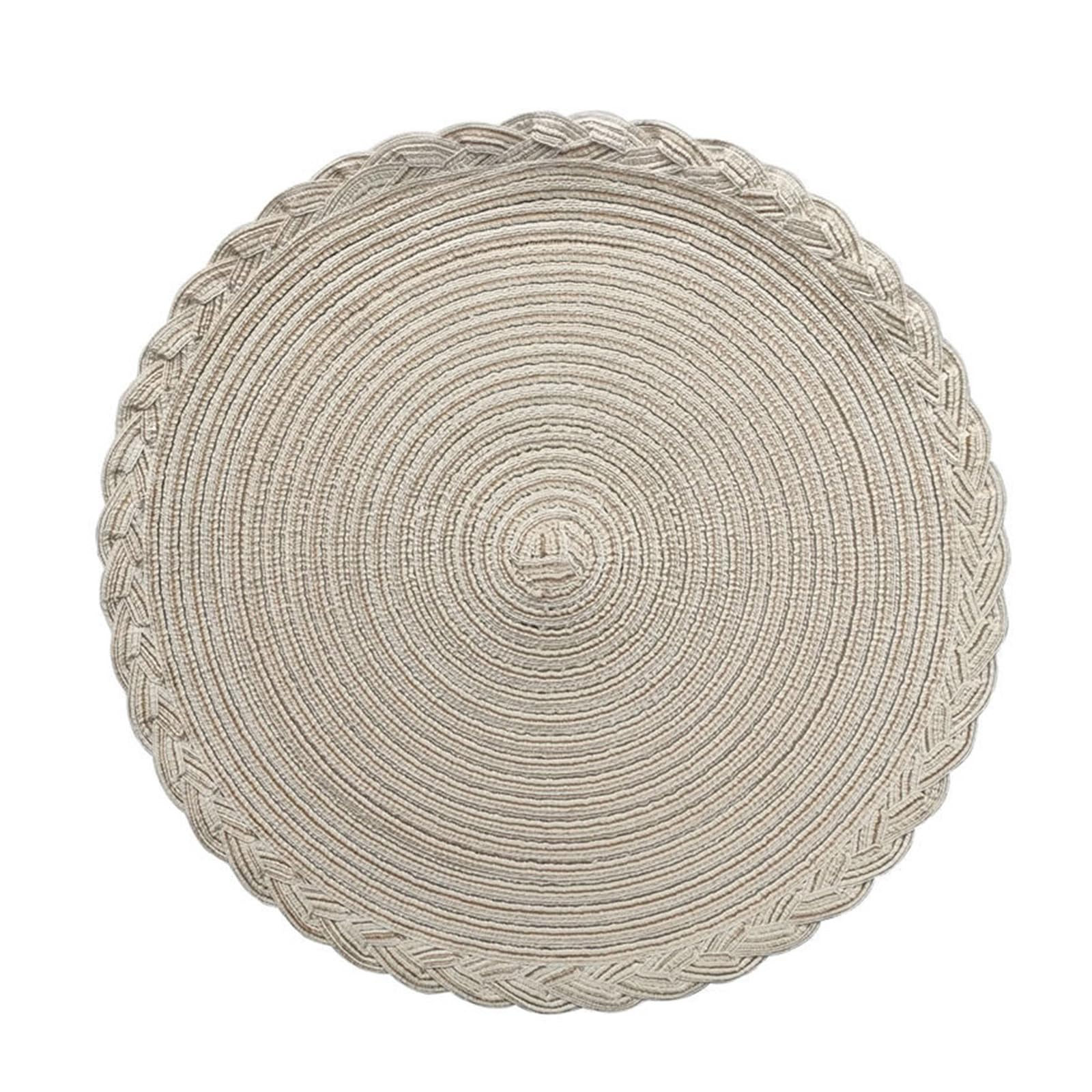 FACAILUO Functional Cotton Trivets for Kitchen Countertops and Dining Tables with Nonslip Base and Lace Trim