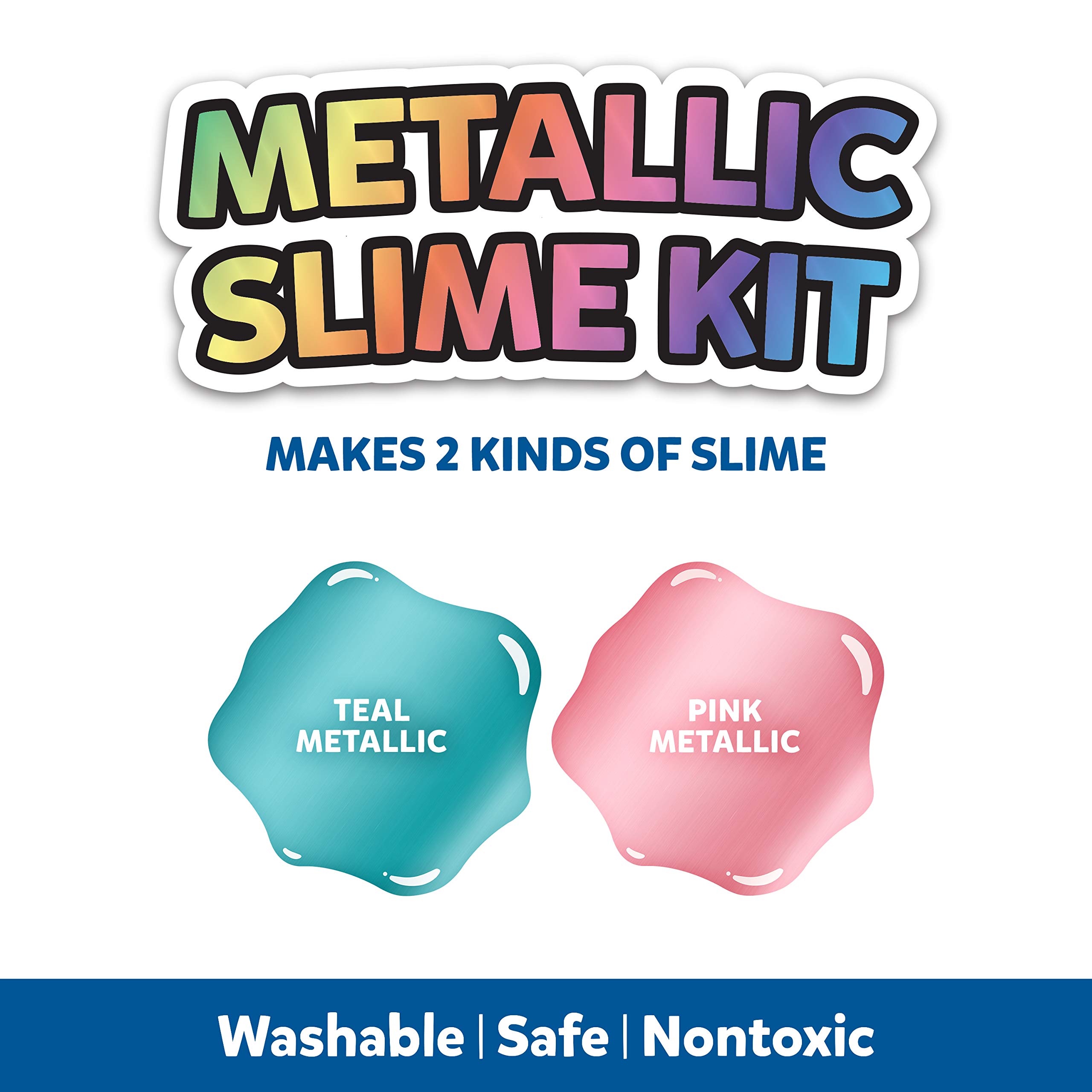 ELMER'S Slime Supplies Kit, Include Metallic Glue, Magical Liquid Slime
