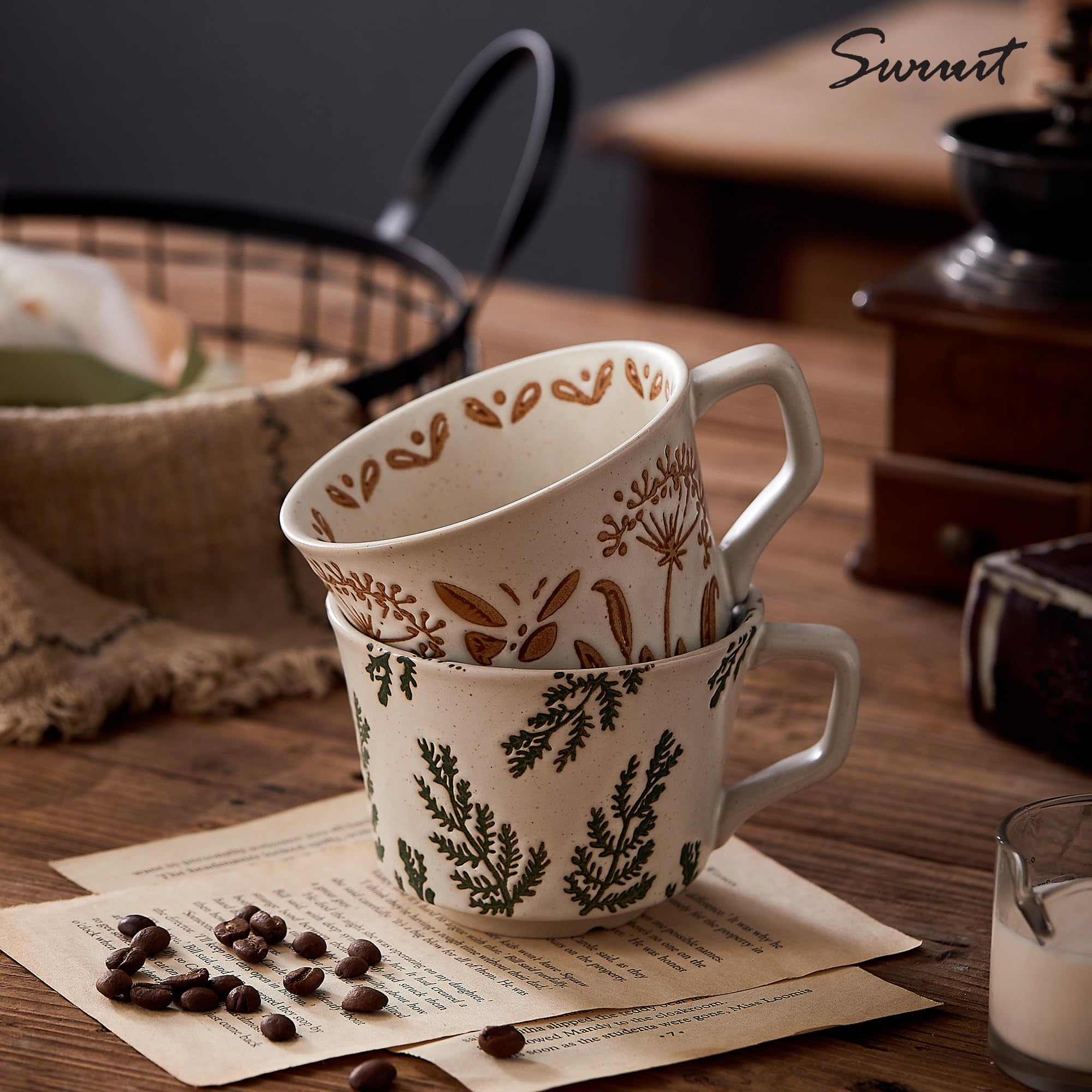 16 oz porcelain coffee mugs Customized-Lasered Ceramic Bistro Mug 16 oz. Black / One Size