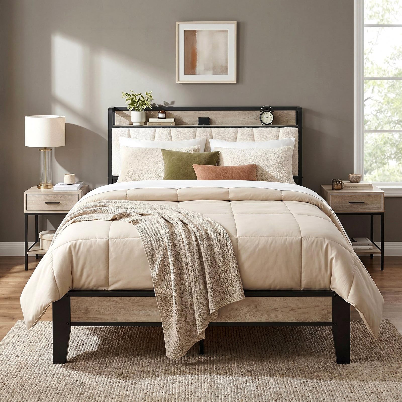 LIKIMIO Queen USB Bed