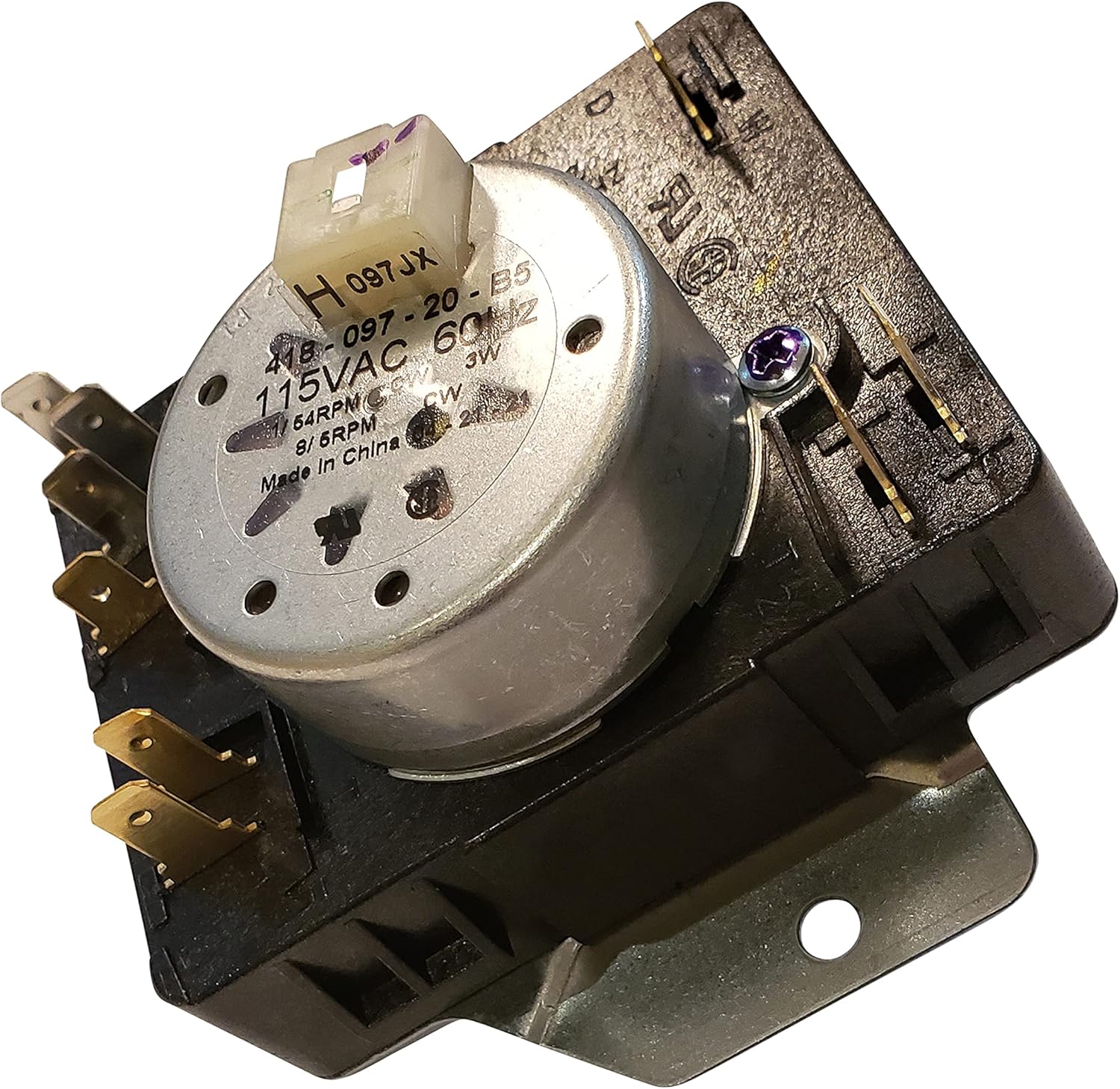 3 YEAR WARRANTY W10186032 Clothes Dryer Timer Compatible with Whirlpool Kenmore Sears 115VAC 60Hz 3W, WPW10186032, AP6016544, PS11749835, WPW10186032VP 2116926 AH3500198, by Endurnace Pro