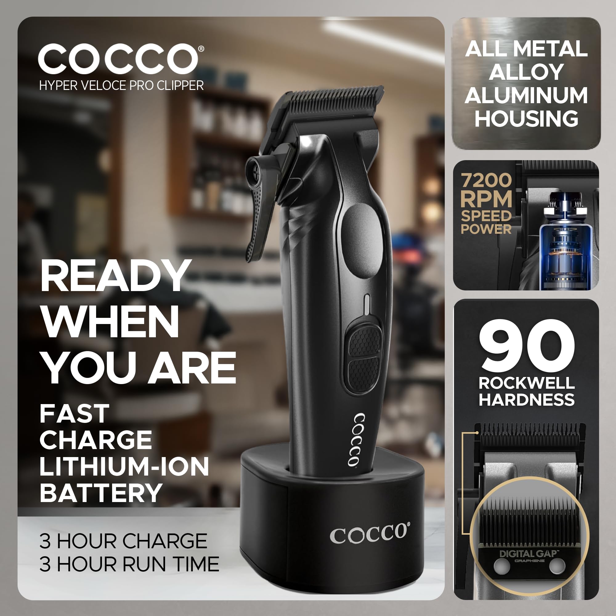 Cocco Veloce Pro Clipper - Matte Black
