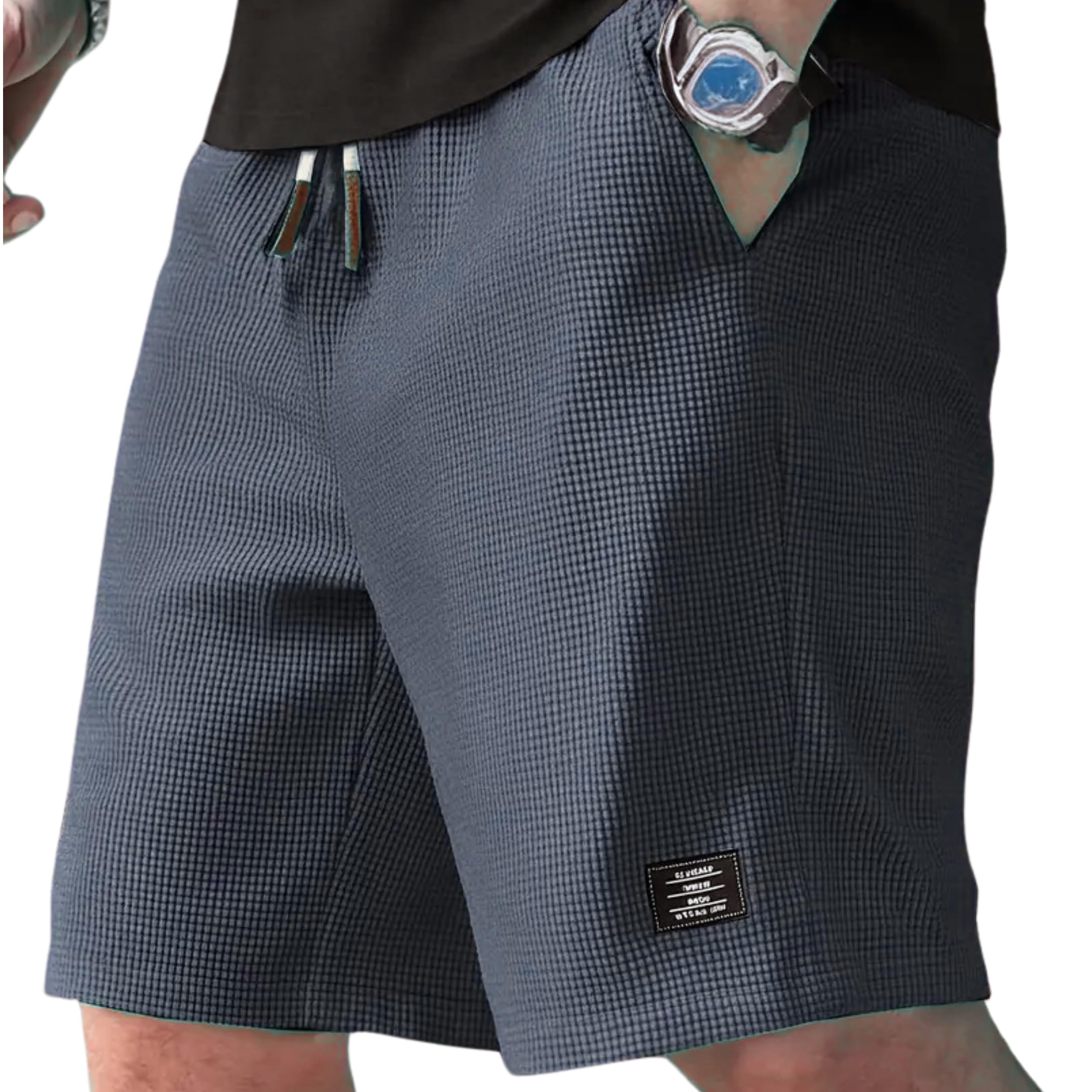 fabripple Men’s Slim Fit Knitted Short for Summer | Stretchable Fabric | Breathable & Lightweight | Casual Lounge Short with Elastic Waistband & Drawstring-picture-18