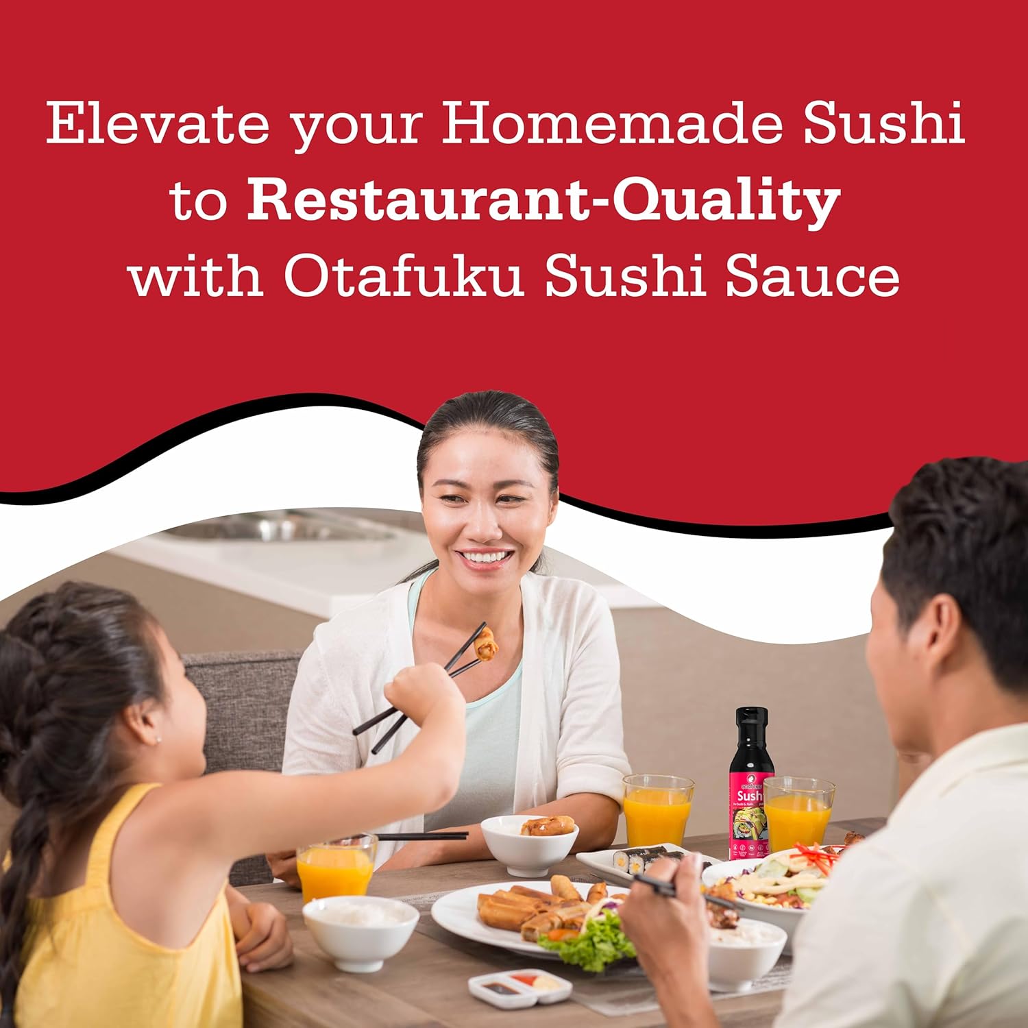 Otafuku Sushi Eel Sauce for Sushi Rolls, Japanese Unagi Sauce Gluten Free, 15 Ounces (Pack of 6)