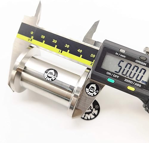 Miniatura 5 de bmotiontech KF25 - Tubo recto con brida KF25 NW25, fabricado por CNC a partir de un bloque sólido, piezas sin soldadura, integridad de alto vacío