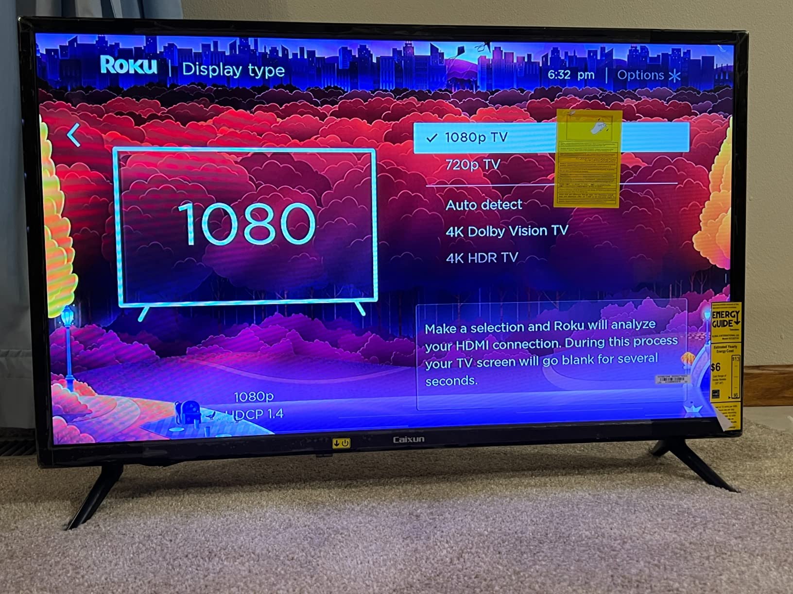 22/mo Finance Caixun EC32T1H, 32 inch HD 720P LED TV with HDMI, USB