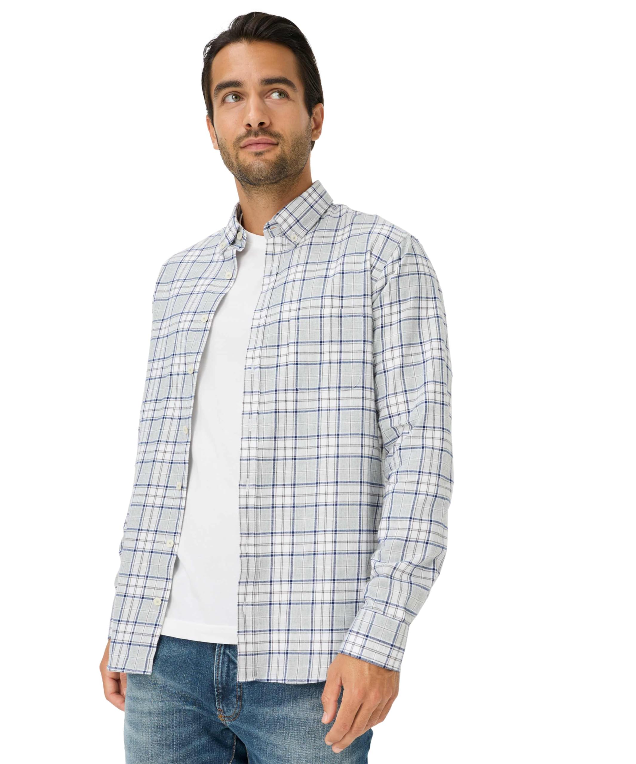 BRAX Koszula Mężczyźni Light Flanell Check