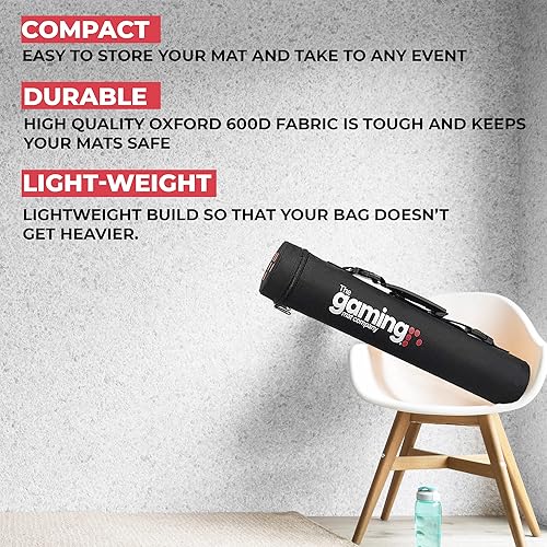 Miniatura 8 de GMC - Funda de tubo de transporte para alfombrilla de juego TCG, bolsa seca portátil para tapetes de juego de cartas, funda de transporte para