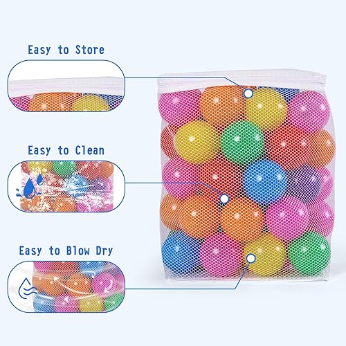 Miniatura 3 de GAMIFUN Pelotas para hoyos de bolas, sin ftalatos, sin BPA, bolas de plástico no tóxicas para niños y diversión para jugar
