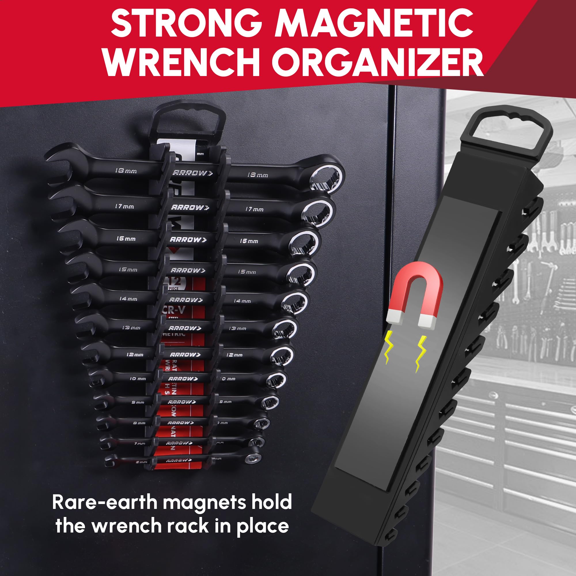 Arrow 12-Piece Ratcheting Wrench Set -7