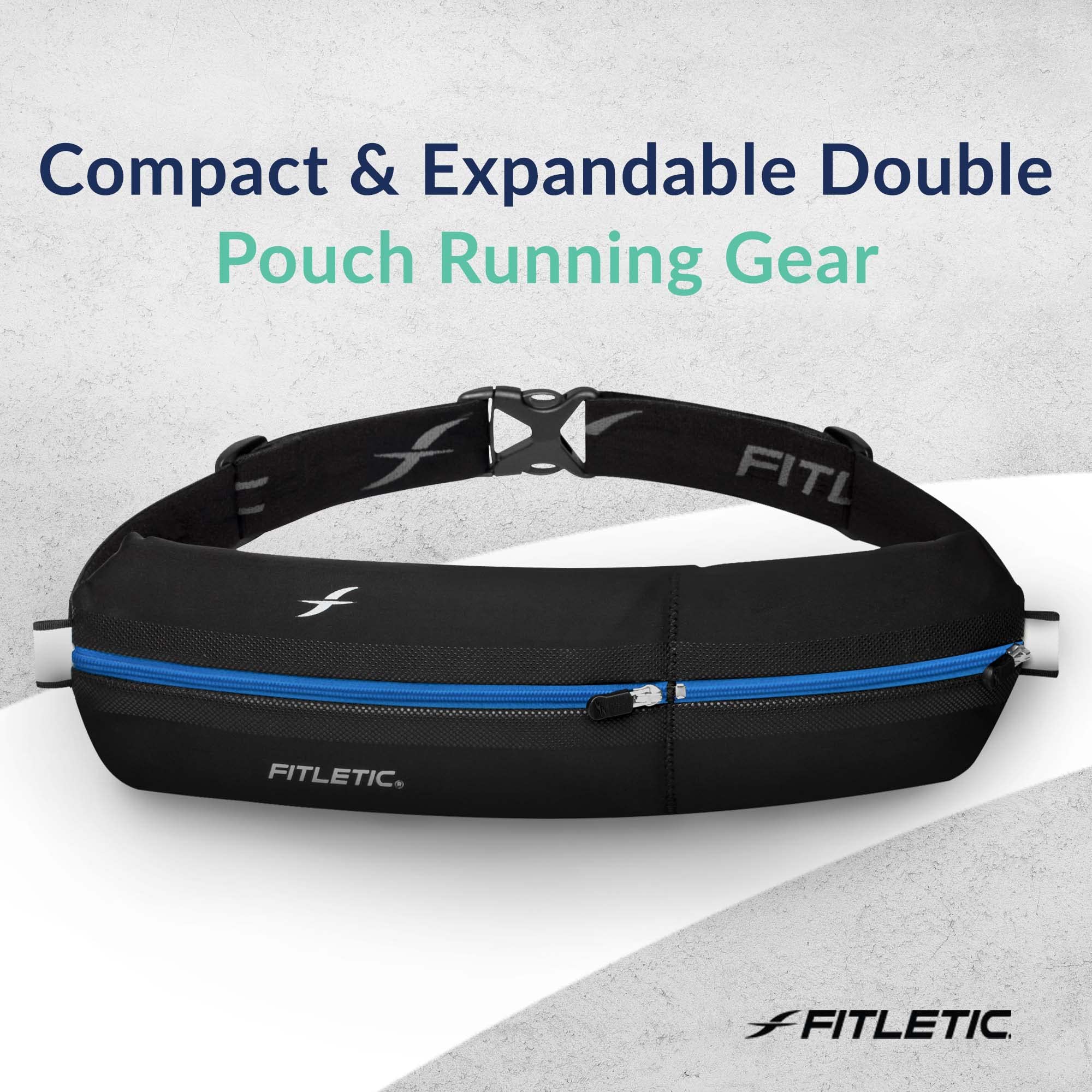 Fitletic Bolt, Cinturón para Correr Unisex Adulto, 43,18 cm