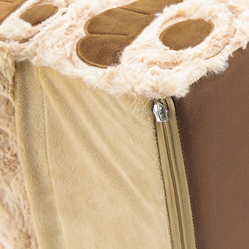 Miniatura 4 de Soft Landing  Sweet Seats  Silla de personaje prémium con asa de transporte y bolsillos laterales - perro marrón