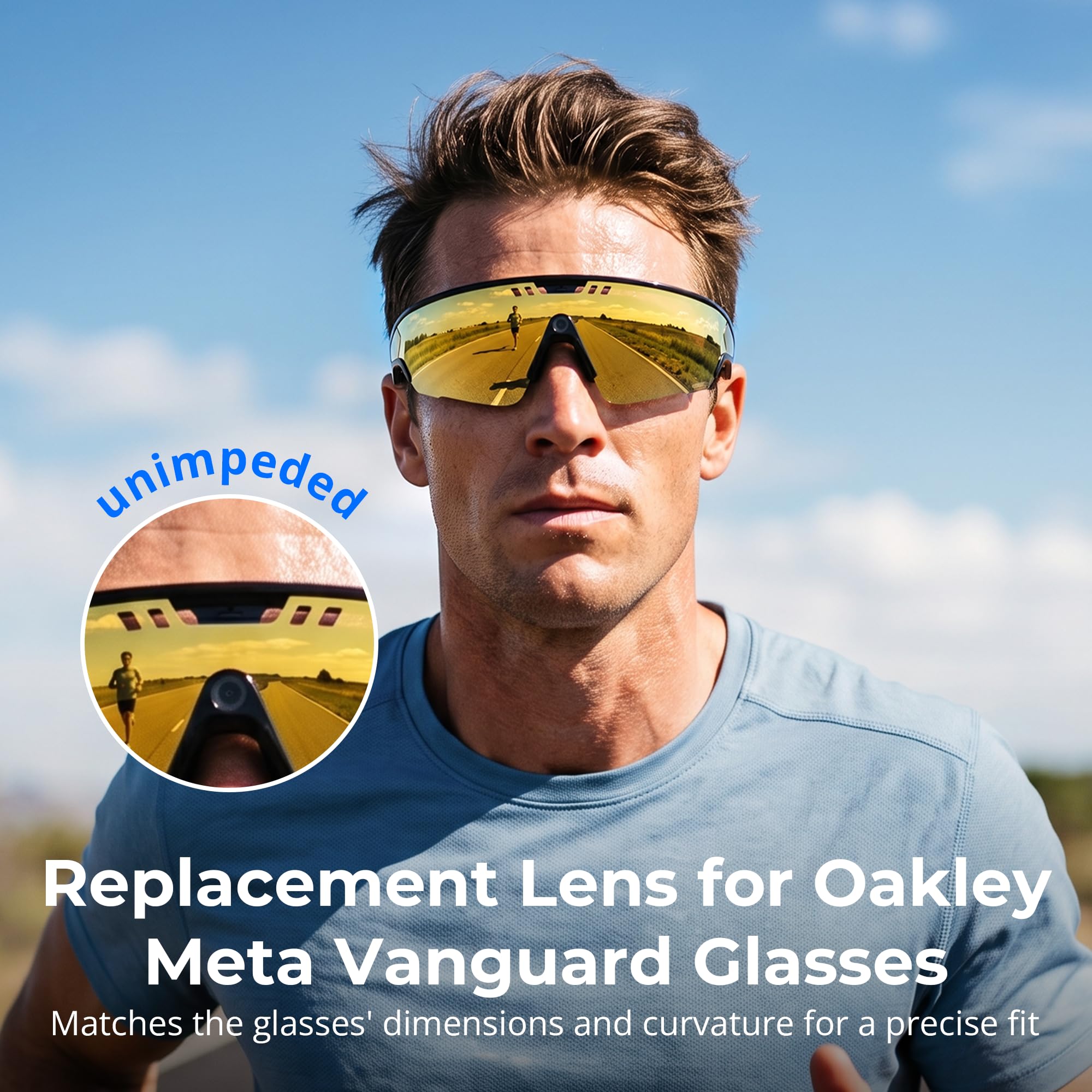 HiBloks - Lente de repuesto polarizada UV400 para gafas Oakley Meta Vanguard