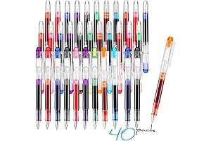 40 Pack Disposable Extra Fine Fountain Pens