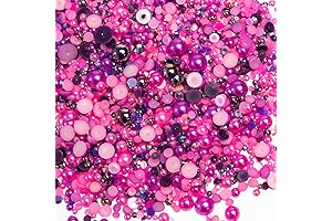 Mixed-Size Half Pearls and Rhinestones: Perfect for Nail Art and More