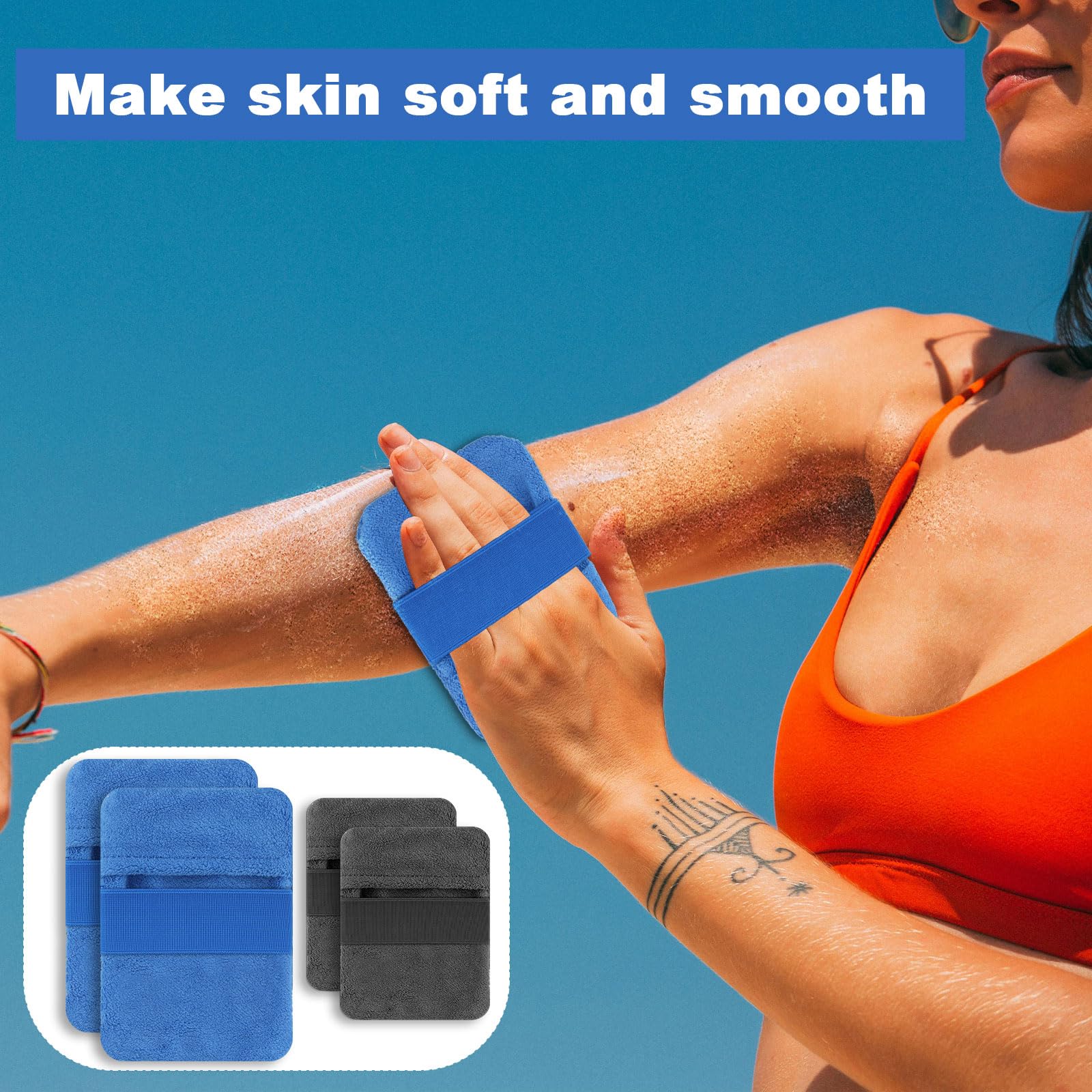 LUMOOM Sandentferner Handschuhe - Wiederverwendbar Für Strand & Camping (2 Stück Set)